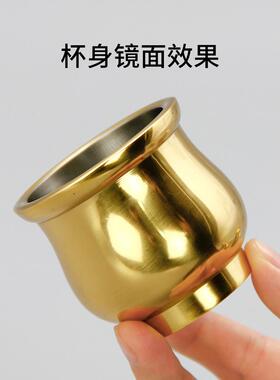无杂质纯铜供水杯圣水杯净水杯供杯观音供佛杯供水杯佛具用品大全