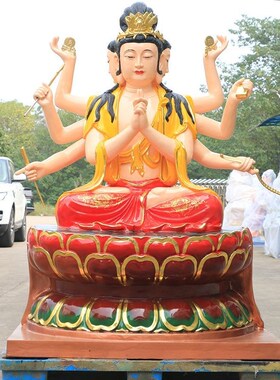 斗姆元君像斗母元君神像紫光圣母斗母星像圆明道姥先天尊供奉摆件