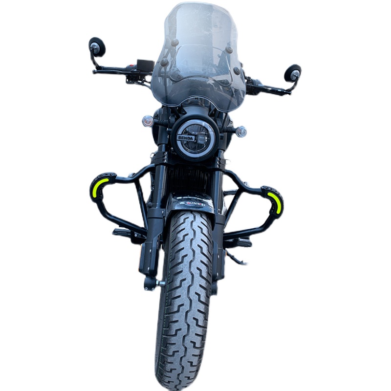 适用于奔达灰石300前挡风玻璃BD300-16改装前加高加大PC风挡配件 - 图3