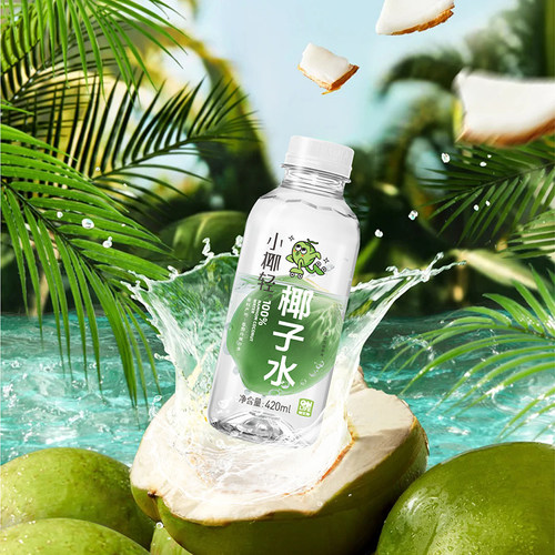 小椰100%纯椰子水泰国香水椰天然电解质水368ml*6瓶小瓶含钾0添加 - 图0