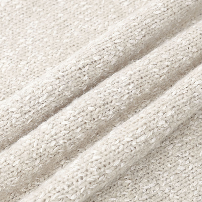 NANJIE/楠姐【暖冬曲奇】秋冬豹纹元素拼接保暖圆领毛衣XNS6712 - 图2