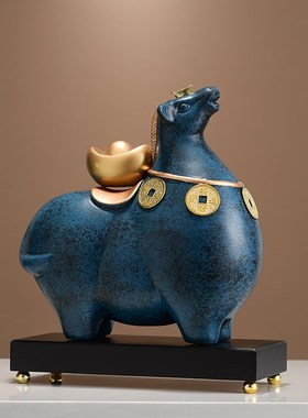 简约马上有钱软装装饰品r 办公室桌面前台客厅电视柜创意摆件家用