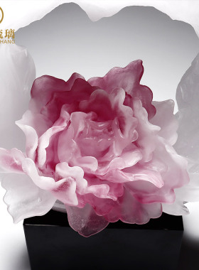 琉璃艺术品摆件j家居饰品客厅房间酒柜轻奢创意高档工艺品乔迁礼