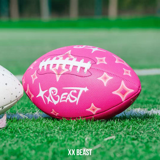 XXBEAST pink rugby training ball