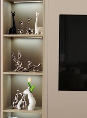 轻奢简约5格6格10格摆件客厅电视柜餐边柜装饰品柜摆件一套装组合