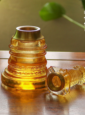 手工古法琉璃佛塔供奉宝塔嘎当塔噶琉璃K舍利塔仿古摆件礼盒包邮