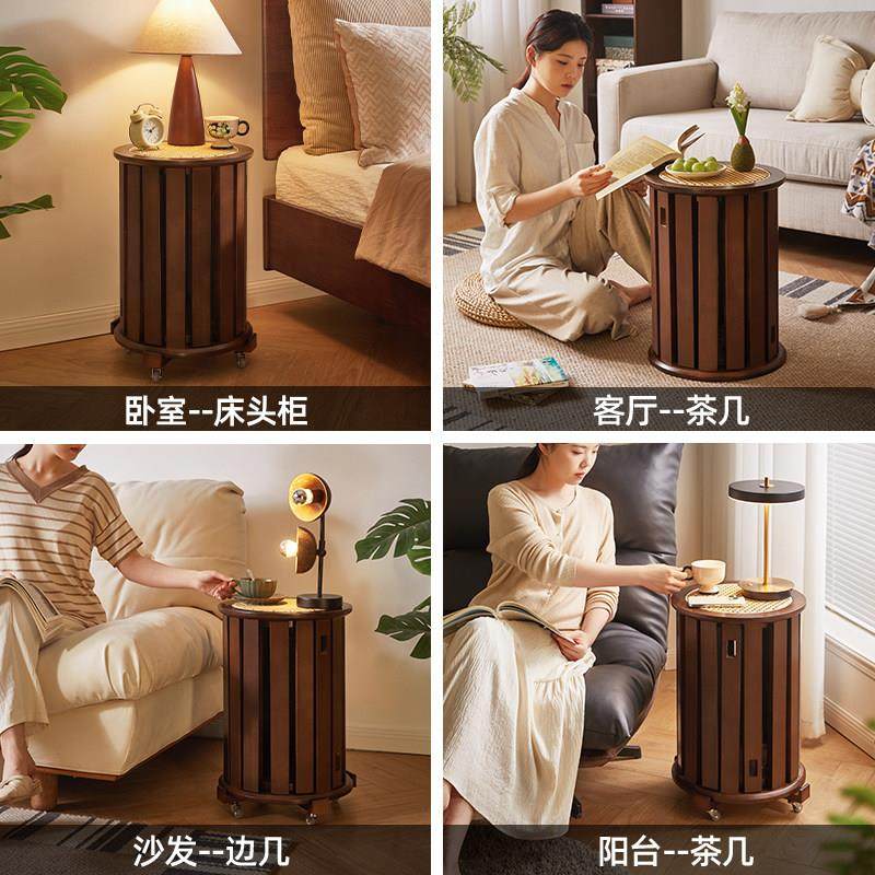 家逸实木组合凳叠叠乐凳子可叠放餐凳藤编圆凳板凳家用餐桌高凳,淘宝优惠券,粉丝福利购,淘宝优惠卷