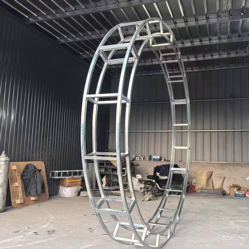 圆形桁架弧形桁架拱门走廊桁架婚庆弧形背景架子活动异性铁艺定做 - 图2