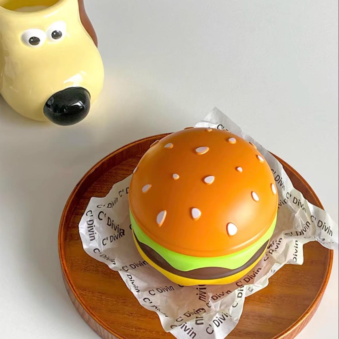 汉堡薯条小夜灯麦当劳联名创意氛围摆件生日礼物宿舍卧室装饰台灯 - 图1