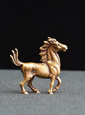 十二生肖铜摆件纯铜吉祥物12生肖饰品鼠牛虎兔龙蛇马羊猴鸡狗猪