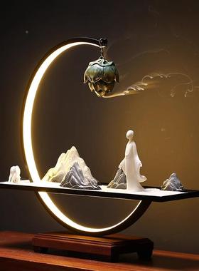 威IJP弗德中式禅意摆列件倒流香炉简约创意香薰炉厅玄客关桌面饰