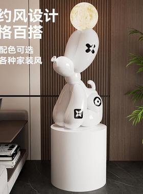 轻奢高档客厅大型落地狗摆件创意电视柜沙发旁装饰品乔迁新居礼物