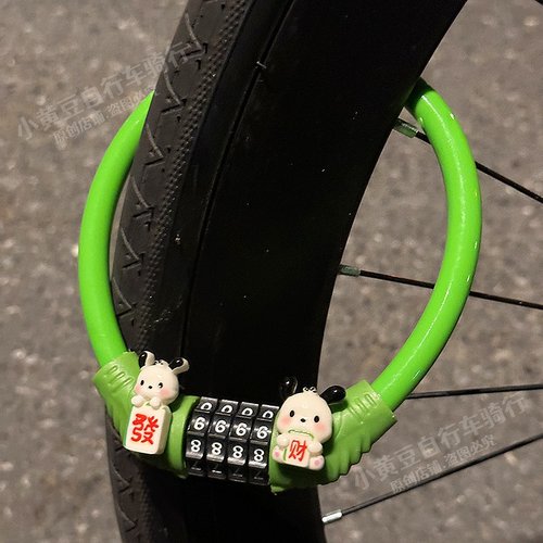 玩具总动员自行车密码锁卡通防盗锁公路车儿童单车自行车锁钢缆锁 - 图1