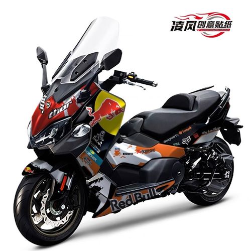 适用于三阳TL500改装贴纸车身贴全车贴画保护膜防水拉花版画贴花 - 图2