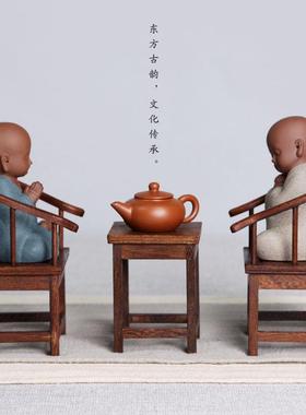 新中式禅意摆件玄关客厅办公室茶室桌摆设创意家居软装饰品摆件