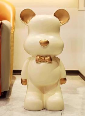 网红暴力熊存钱罐落地大摆件客厅电视柜卡通家居创意装饰乔迁礼物