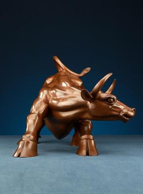 铜牛饰品，华尔街牛饰品，家庭，客厅，办公室饰品，开业礼品饰品