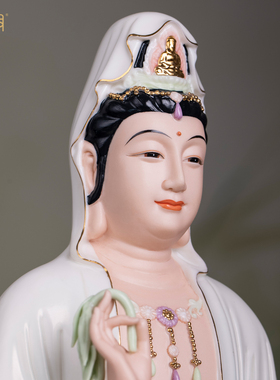 德化陶瓷南海观音佛像保平安
