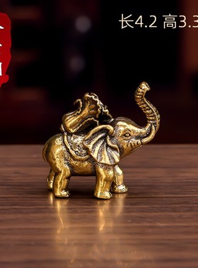 大象摆件b一对招财纳福桌面家居客厅办公桌茶宠吉祥办公室工艺装
