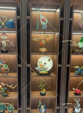 新中式富贵竹子节节高档摆件书房办公室桌面客厅博古架电视柜装饰