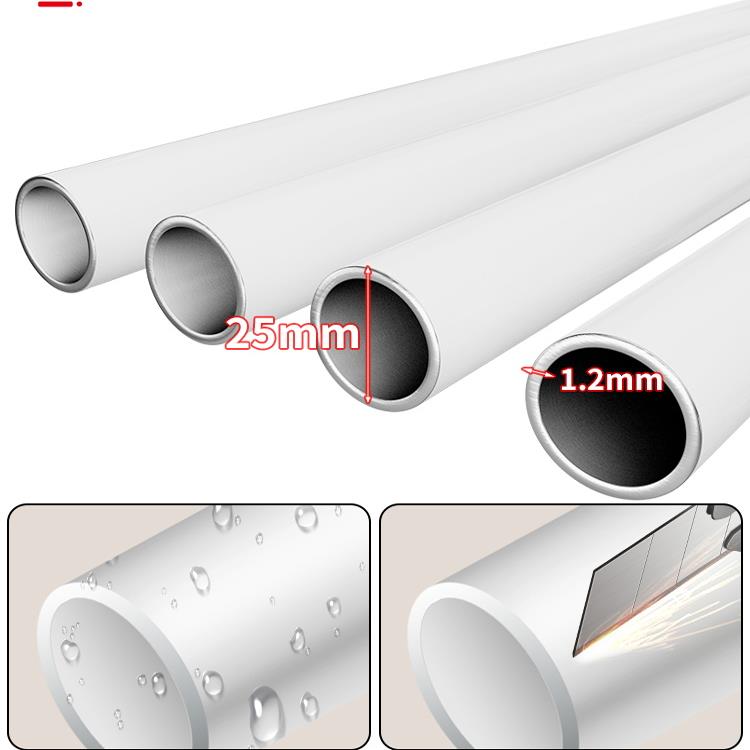 阳台晾衣杆固定式一根不锈钢管加粗顶侧装室内家用悬挂杆防风叉丫 - 图2