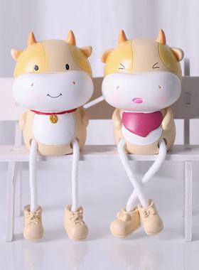 ins北欧风吊脚娃娃小摆件卧室客厅玄关创意家居装饰品女生日礼物