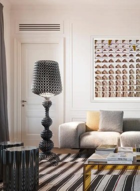 意大利客厅镂空落地灯极简卧室灯现代设计师调光灯装饰沙发旁角灯