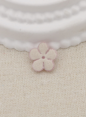 花朵1.5厘米毛绒五瓣花朵配件