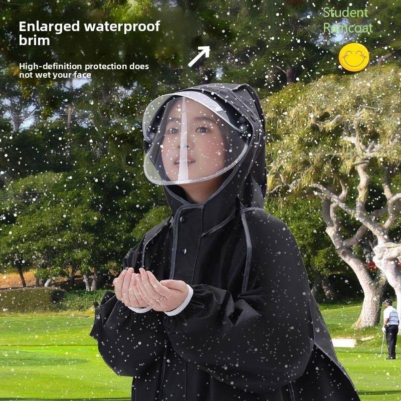 Qingbing Raincoat Fashionable Children's Raincoat Nezha Unisex Rainproof School Special Baby Bicycle
