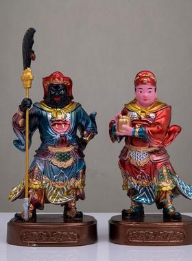 4寸妈祖法主公金钱伯关平周仓齐天大圣上帝公神像树脂小摆件多款