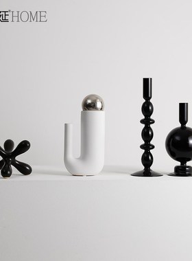 现代简约几何艺术摆件家居酒柜装饰品客厅桌面办公室样板间软装饰