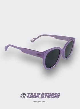 韩国新款y2k玫红色墨镜女网红时尚街头显脸小遮阳嘻哈太阳眼镜潮