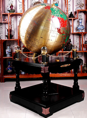 纯铜地球仪落地摆件大型办公室开业礼品客厅工艺品装饰校庆送学校