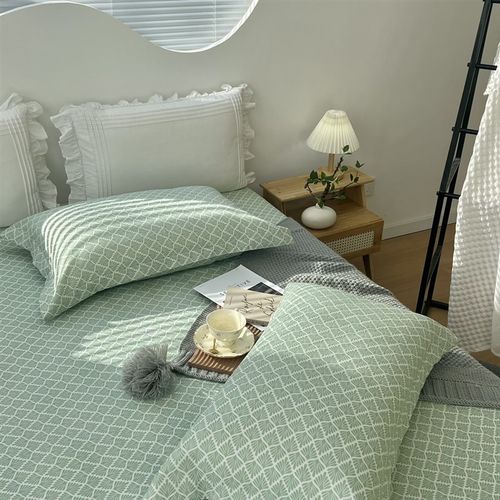 夏季竹纤维软凉席单件冷感床单空调不起球凉爽不沾身可水洗睡单 - 图3