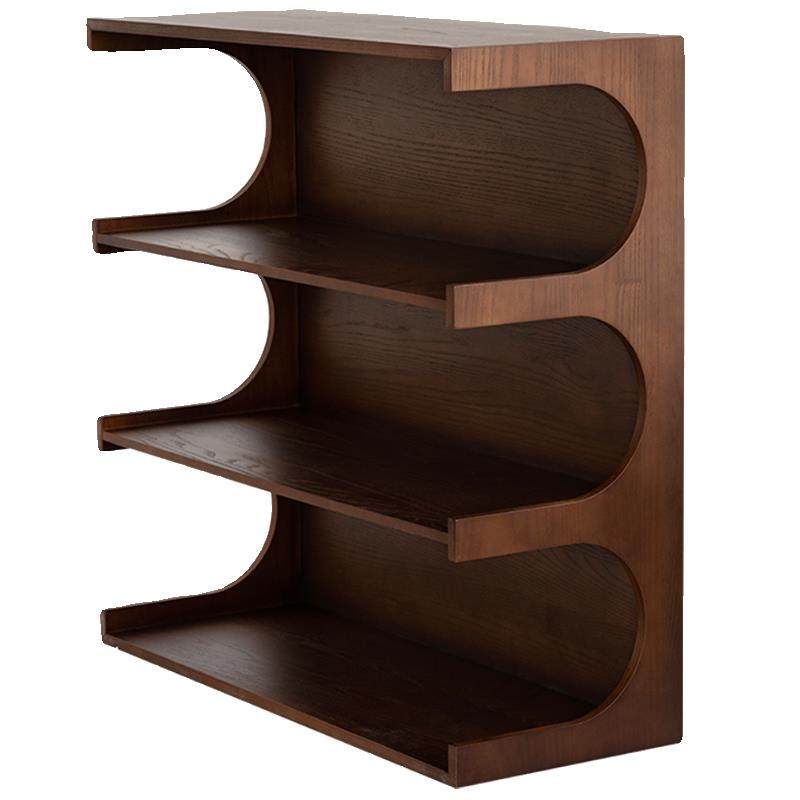 润家家居中古置物架落地陈列柜靠墙书架两用茶几边柜客厅卧室层架,淘宝优惠券,粉丝福利购,淘宝优惠卷