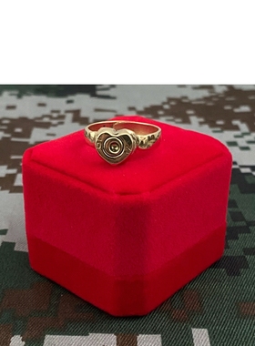 子弹壳戒c指创意饰品手工打磨军恋戒指情侣情人节送兵哥哥军嫂礼