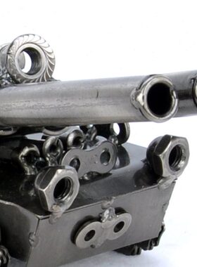 时尚男生家居饰品摆件 房间装饰品铁艺朋友给坦克模型送生日礼物