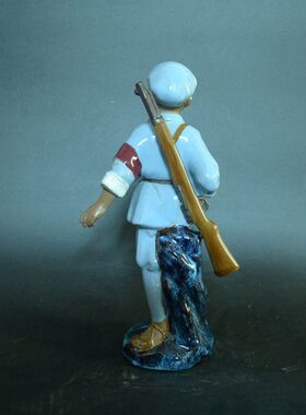 人物陶瓷冬子公仔湾  参小石  装饰品摆件 工艺品军创意 摆设