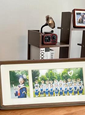 毕业季幼儿园中小学生毕业照相框实木相框集体照留念挂摆台全家福