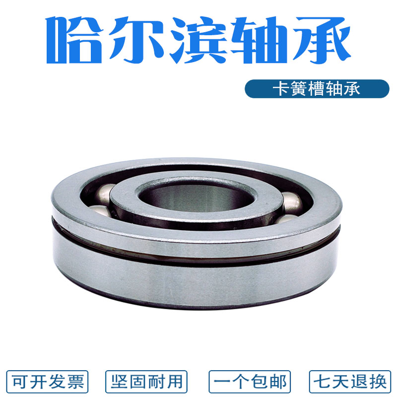 哈尔滨轴承带卡簧槽 6207N 6208N 6209N 6210N 6211N 6212N 6213N - 图1