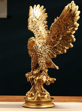 大展宏图鹰摆件聚财招财中式客厅老板办公室桌面装饰公司开业礼物
