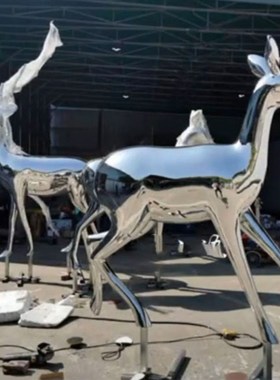 大型不锈钢雕塑厂家户o外园林广场金属镜面造型艺术标志性景观摆