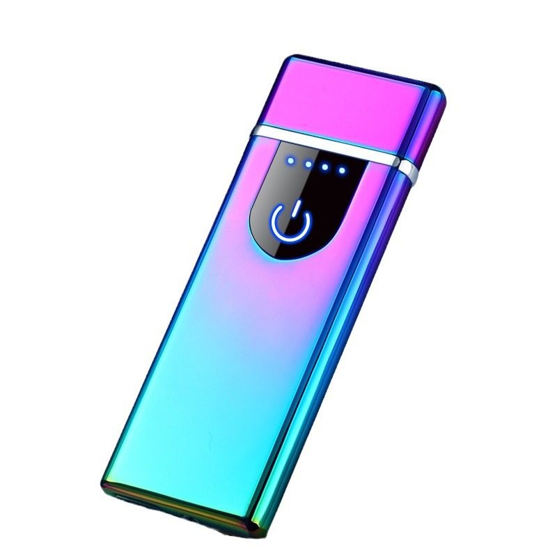 创意超薄指纹usb充电打火机个性时尚环保电子点烟器广告礼品定制,淘宝优惠券,粉丝福利购,淘宝优惠卷