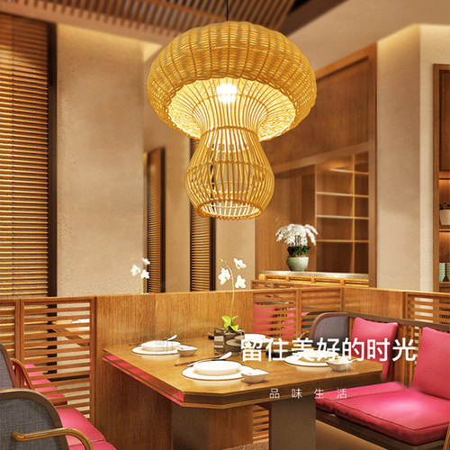手工藤艺藤编吊灯东南亚田园饭店灯笼咖啡店会所茶楼民宿鸟巢吊灯 - 图1