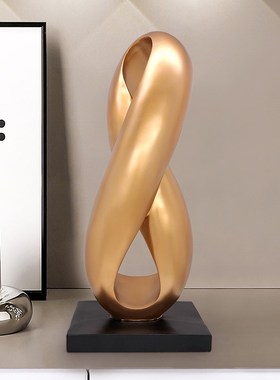 现代艺术摆件八方来财家s居客厅酒柜电视柜办公室轻奢高档装饰金