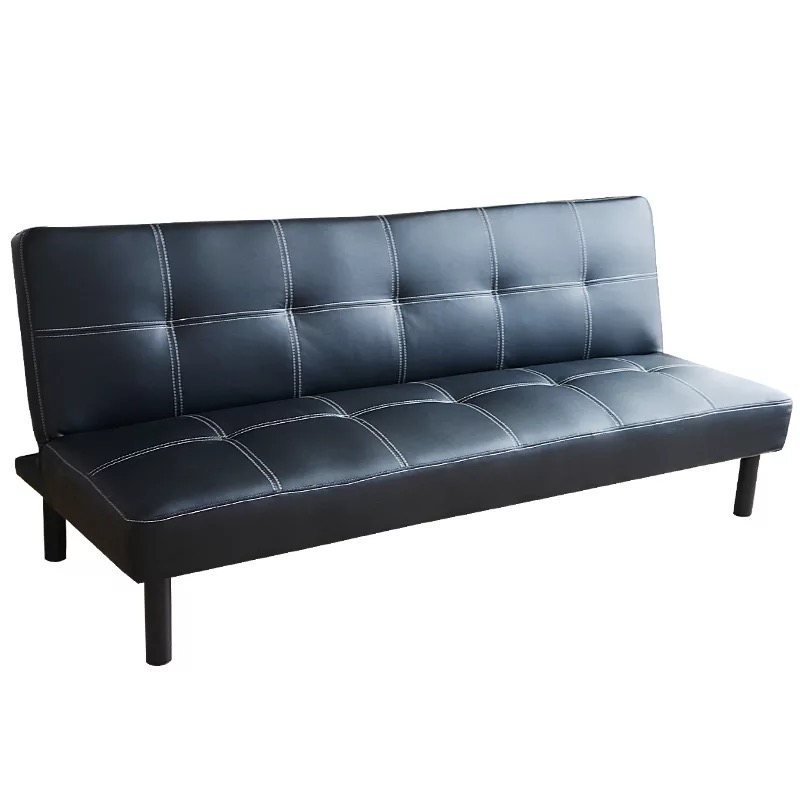 简约双人皮革免洗油蜡PU沙发床可折叠客厅小户型两用多功能沙发 - 图3