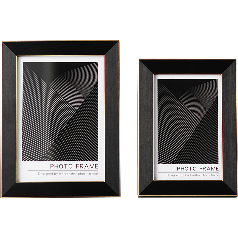 现代创意简约相框摆台6 7 10寸定制洗照片像框金属W实木婚纱照摆 - 图3