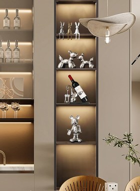 简约现代大象红酒托酒架托置物架轻奢H客厅酒柜电视柜餐边柜摆件