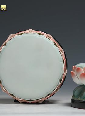 微美陶瓷莲花底座佛像观音菩萨地藏如来阿弥陀佛像增垫加高供奉台