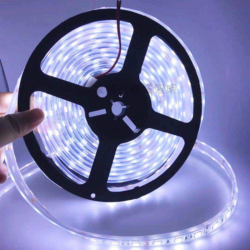 水池用灯带24V5050灌胶防水白光灯带12V渔船喷泉防水白光LED灯条,淘宝优惠券,粉丝福利购,淘宝优惠卷